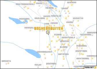 map of Bāgh-e Bābūʼīyeh