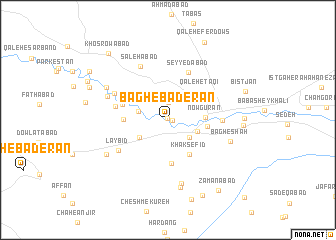 map of Bāgh-e Bāderān