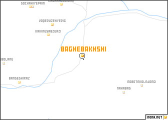 map of Bāgh-e Bakhshī