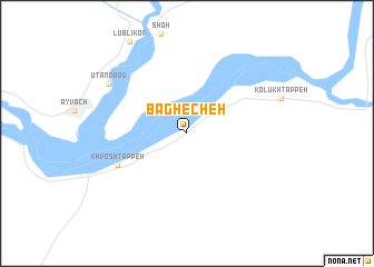 map of Bagh-e Cheh
