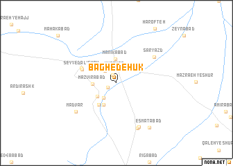 map of Bāgh-e Dehūk