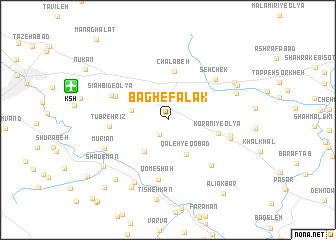 map of Bāgh-e Falak