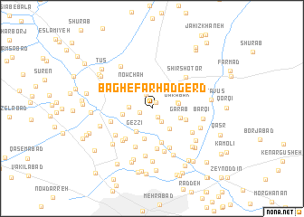 map of Bāgh-e Farhād Gerd