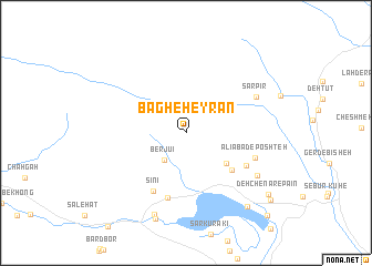 map of Bāgh-e Ḩeyrān