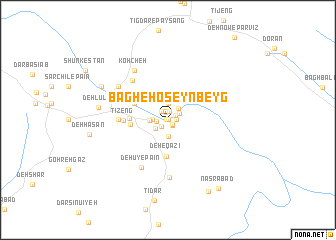 map of Bāgh-e Ḩoseyn Beyg