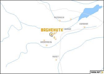 map of Bāgh-e Hūtk