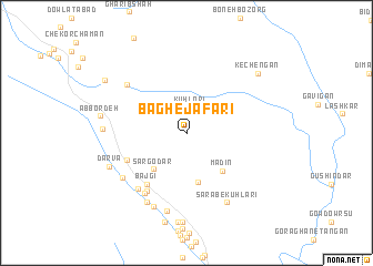 map of Bāgh-e Ja‘farī