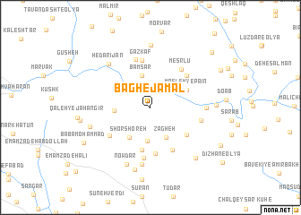 map of Bāgh-e Jamāl