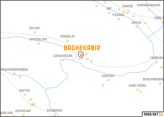 map of Bāgh-e Kabīr