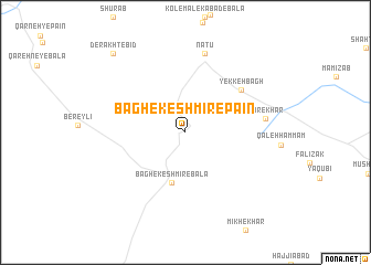 map of Bāgh-e Keshmīr-e Pā\