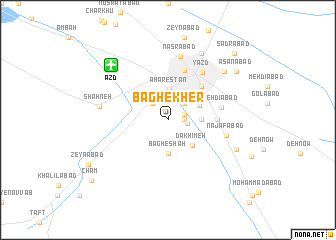 map of Bāgh-e Kher