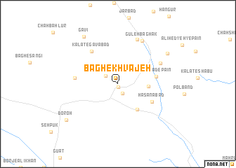 map of Bāgh-e Khvājeh