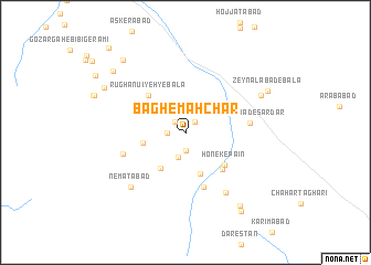 map of Bāgh-e Mahchār