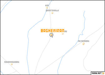 map of Bāgh-e Mīrān