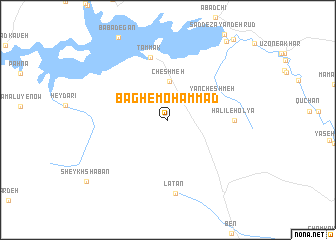 map of Bāgh-e Moḩammad