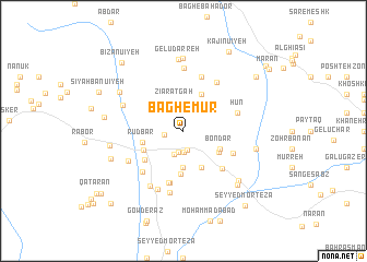 map of Bāgh-e Mūr