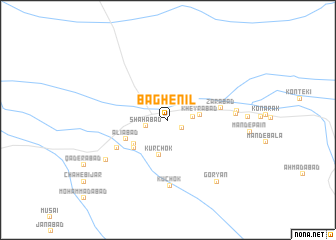 map of Bāgh-e Nīl