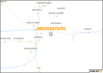 map of Bāgh-e Qazdīnū