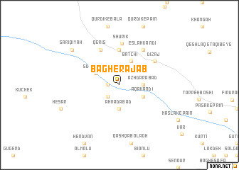 map of Bāgh-e Rajab