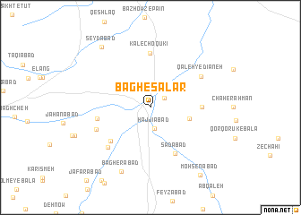 map of Bāgh-e Sālār