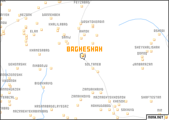 map of Bāgh-e Shāh