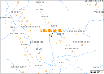 map of Bāgh-e Shālī