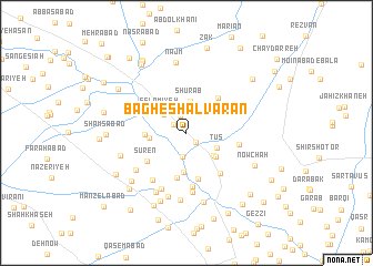 map of Bāgh-e Shalvārān