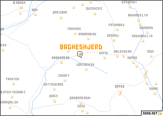 map of Bāgheshjerd