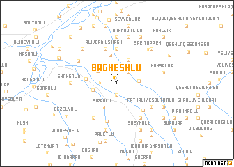 map of Bāgheshlū