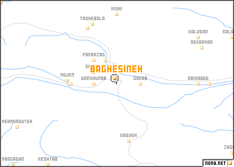 map of Bāgh-e Sīneh