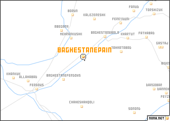 map of Bāghestān-e Pā\