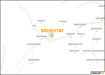 map of Bāghestān