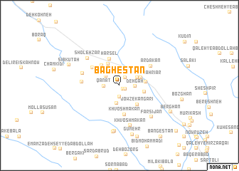 map of Bāghestān