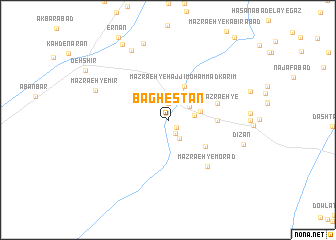 map of Bāghestān