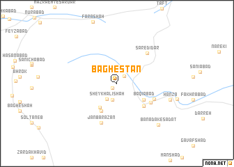 map of Bāghestān