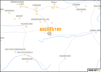 map of Bāghestān