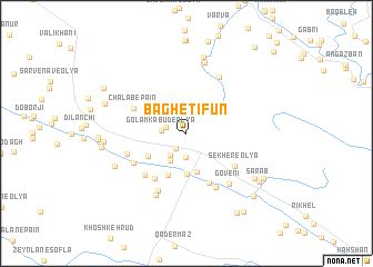 map of Bāgh-e Ţīfūn