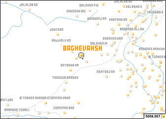 map of Bāgh-e Vaḩsh