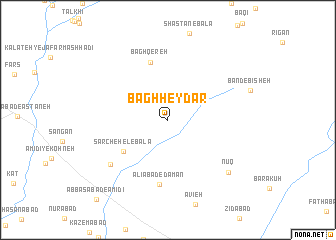 map of Bāgh Ḩeydar