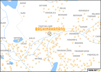 map of Bāgh-i-Mahānand