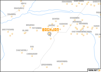 map of Bāgh Jān