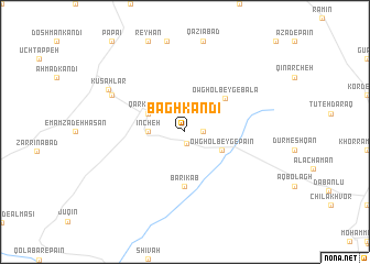 map of Bāgh Kandī