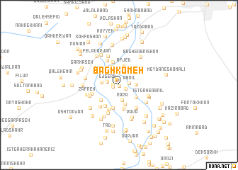 map of Bāgh Komeh