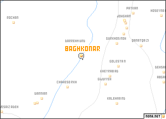 map of Bāgh Konār