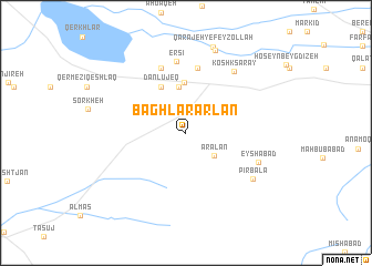 map of Bāghlār Arlān