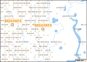 map of Bāghmāra