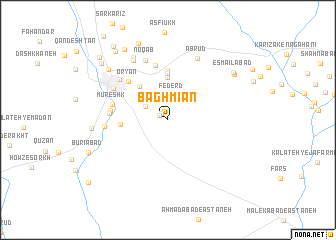 map of Bāgh Mīān