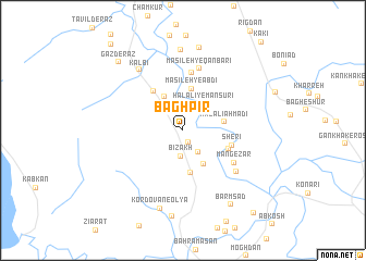 map of Bāgh Pīr