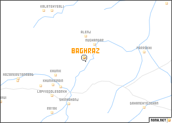 map of Bāgh Rāz