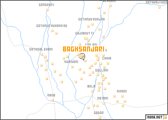 map of Bāgh Sanjāri